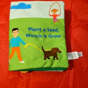 New! Lovevery organic cotton soft book plant a seed watch it grow new re…